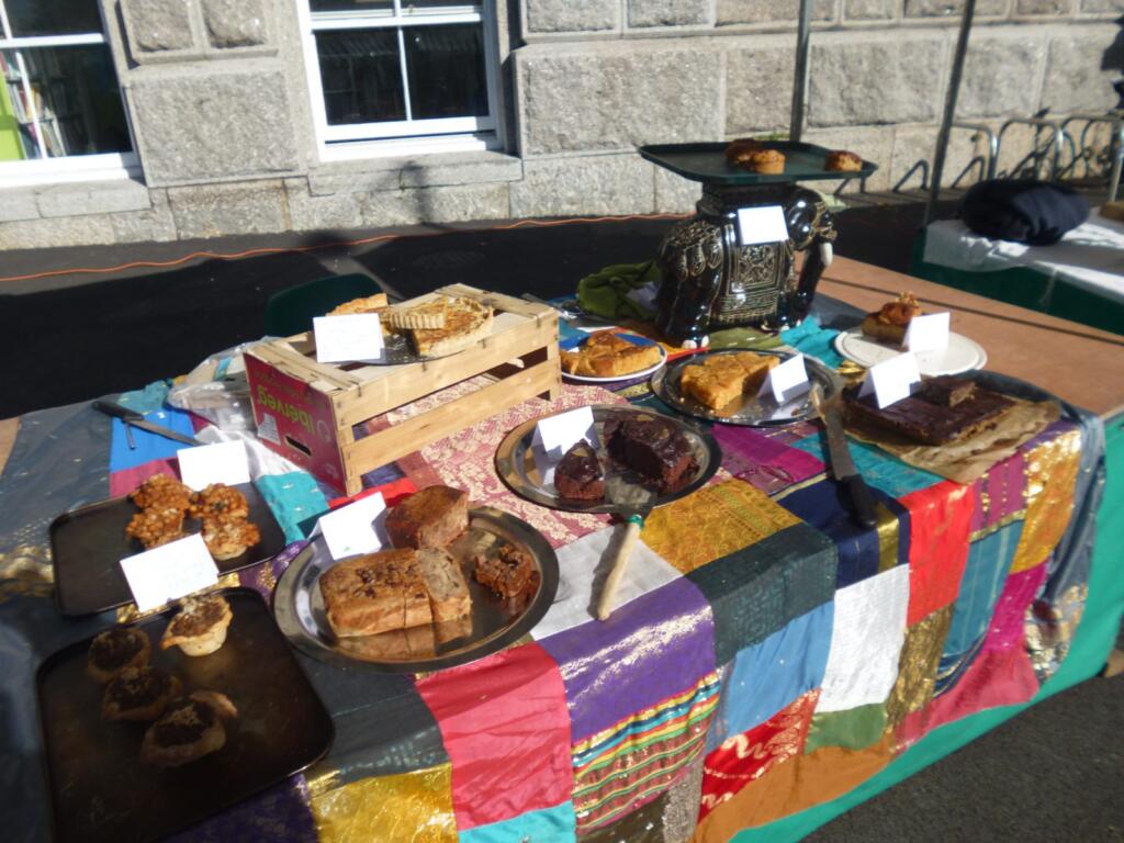 Cakes at Penzance farmers market