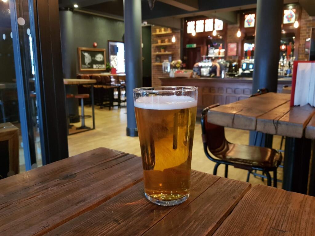 Pint in Dog Friendly Bar The Rectory