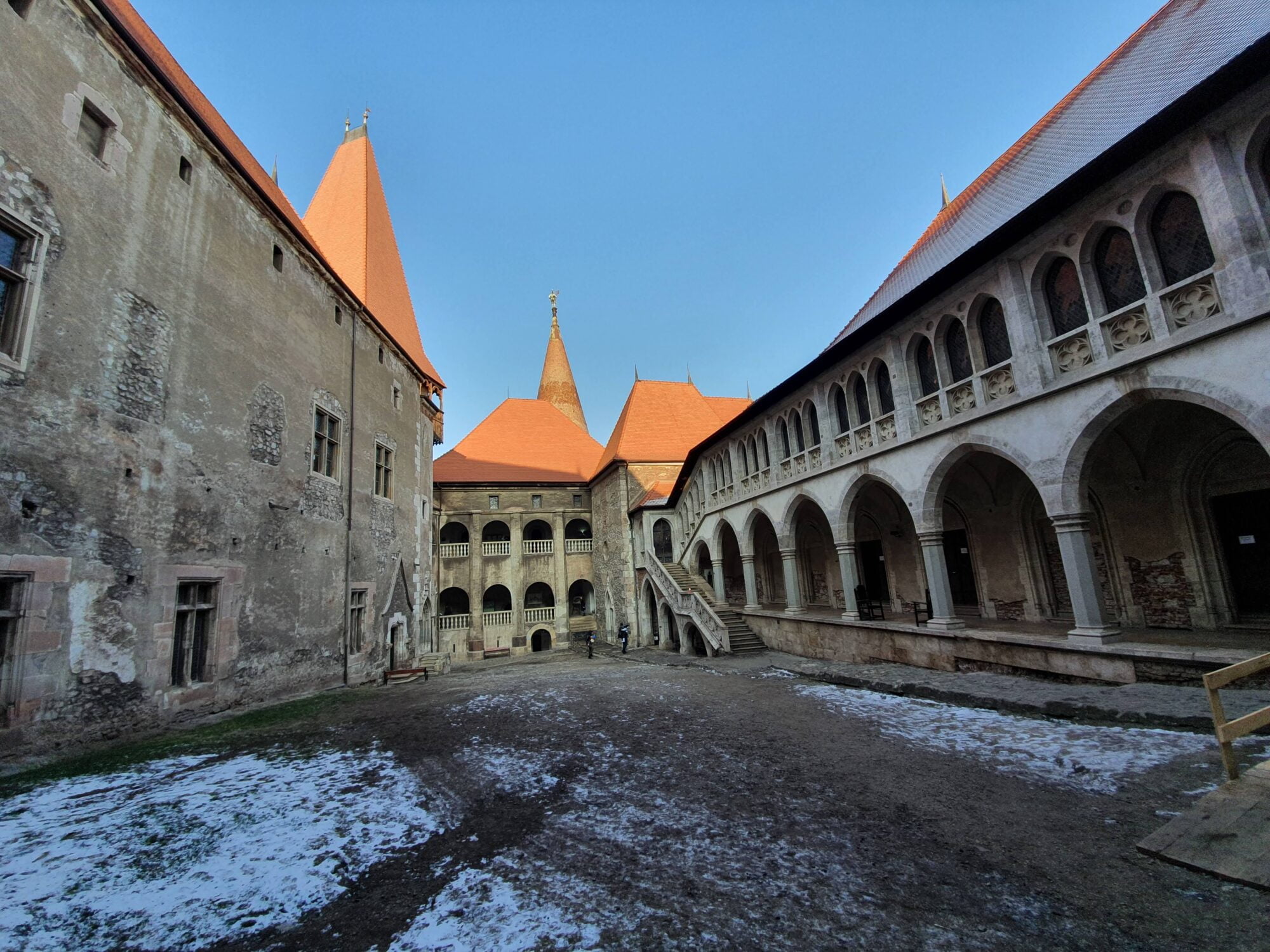 Main Courtyard of Corvin Castle