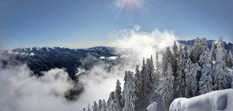 Clouds in the Carpathian Mountains