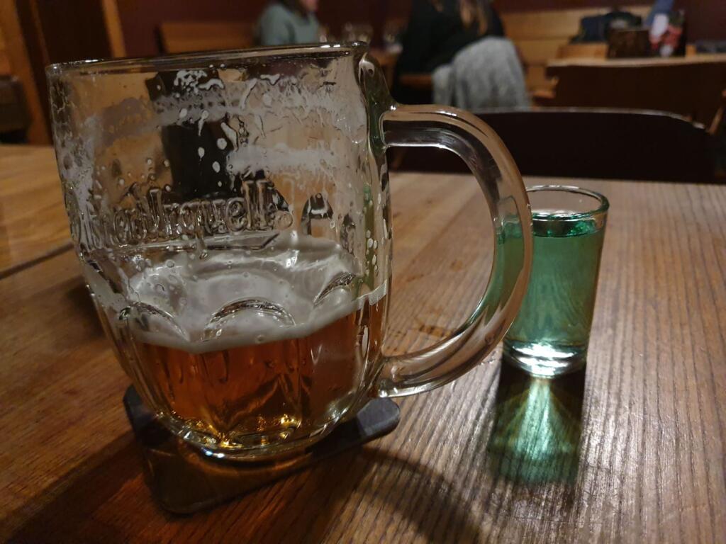 Pilsner Urquell and Absynthe