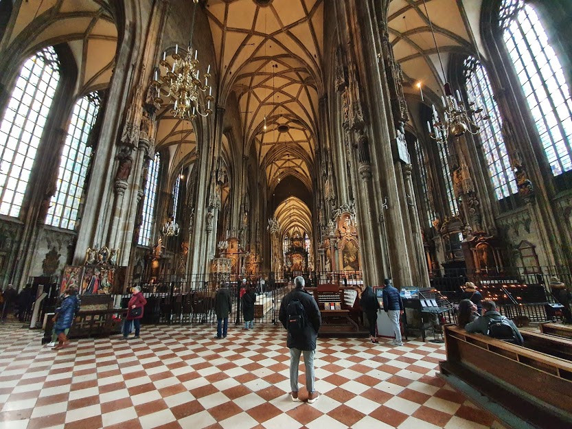 Aisle of cathedral