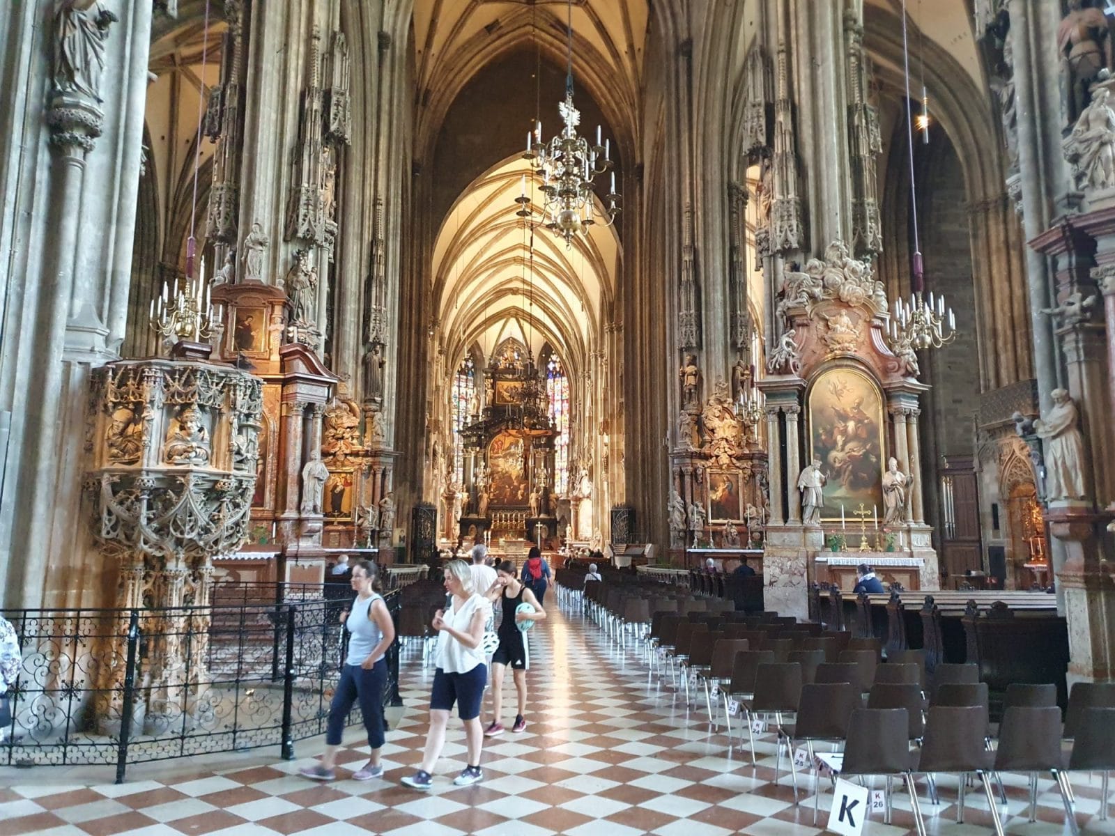View of pulpit from free area