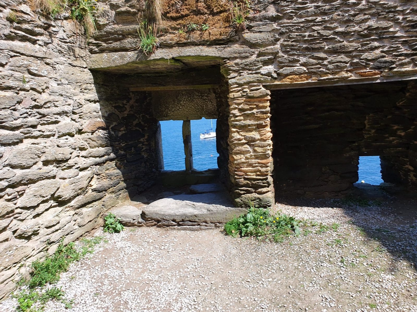 Polruan Castle Wall