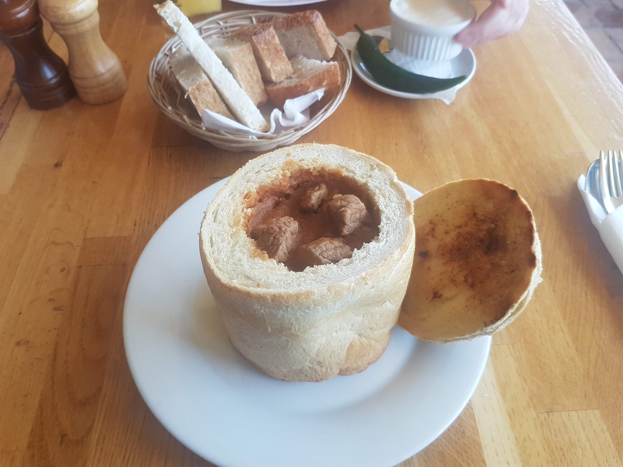 goulash in bread