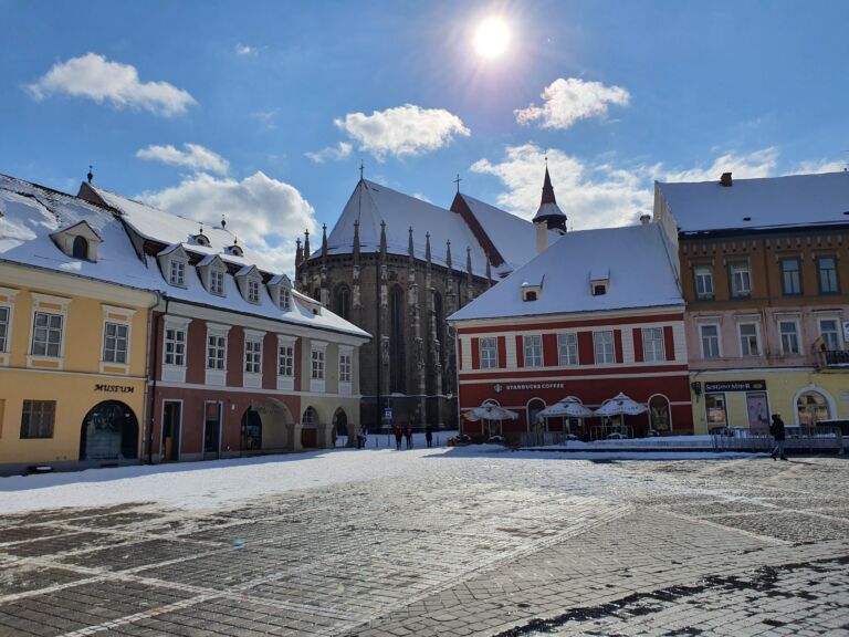 Black Church Snow