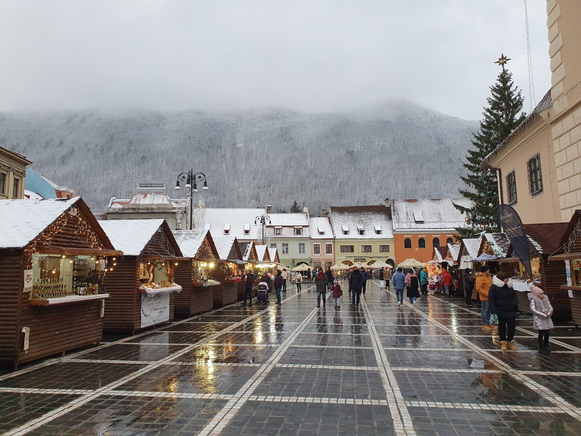 Brasov Christmas Market Stalls