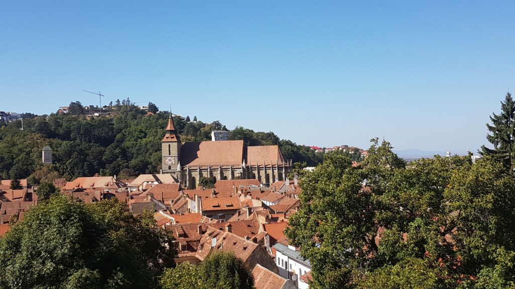 Black church Brasov from the city wall
