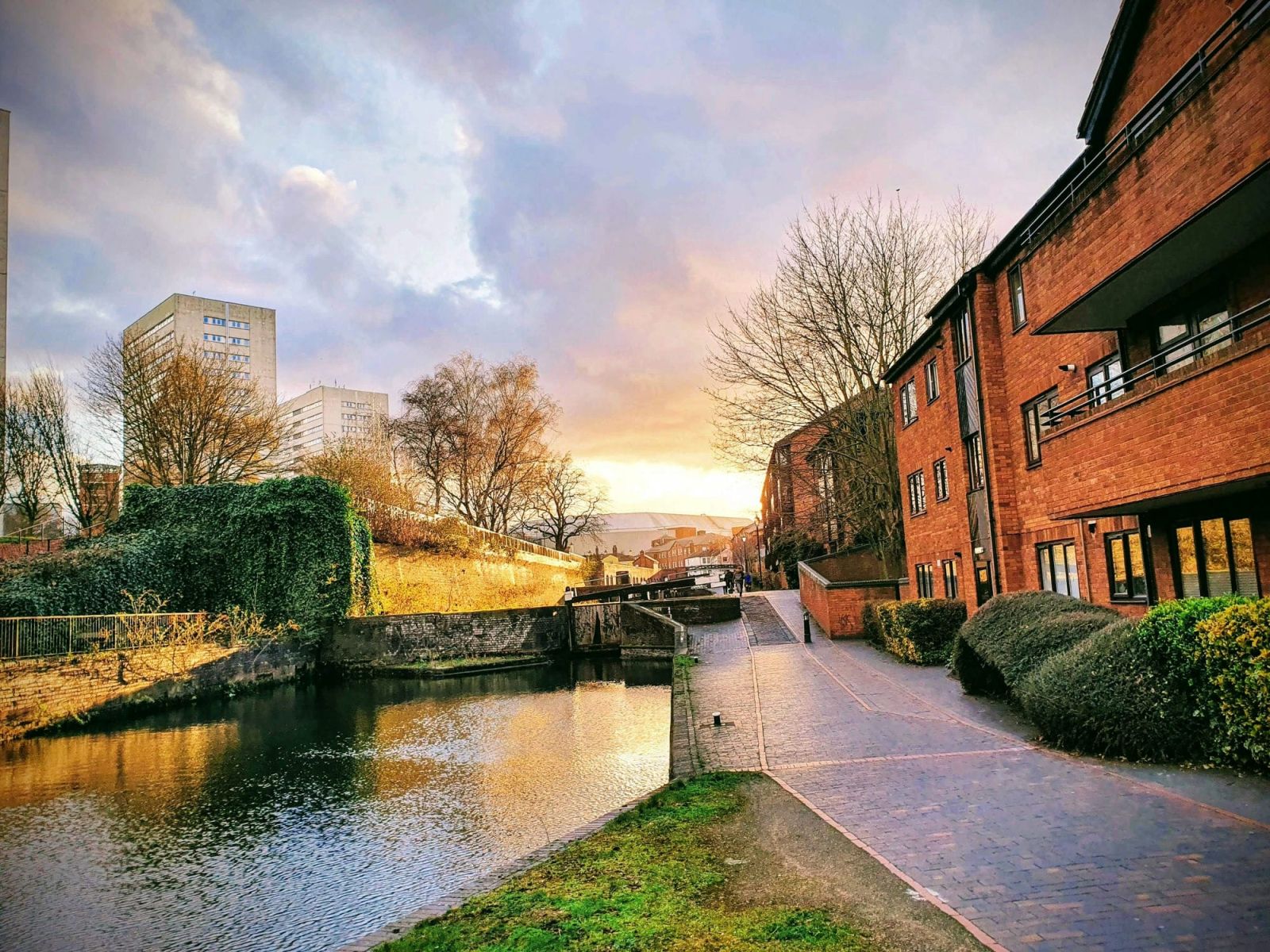 Canal Locks sunset