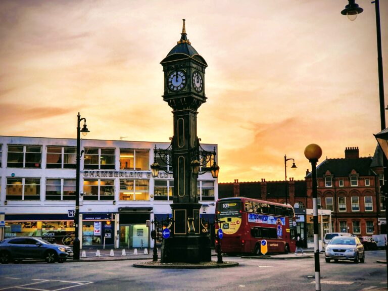 Chaimberlain Clock at Sunset