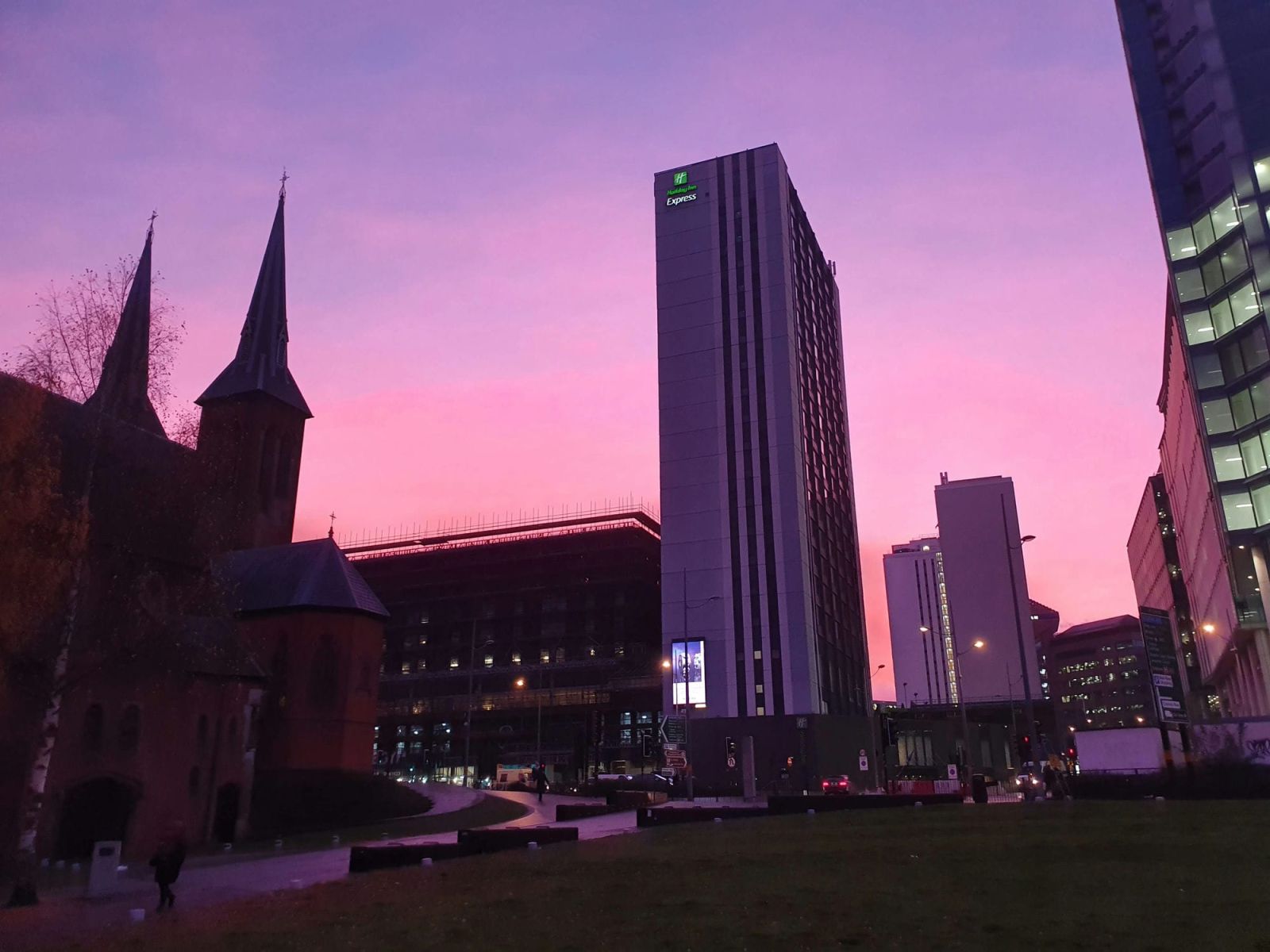 Strange Sunrise Snow Hill