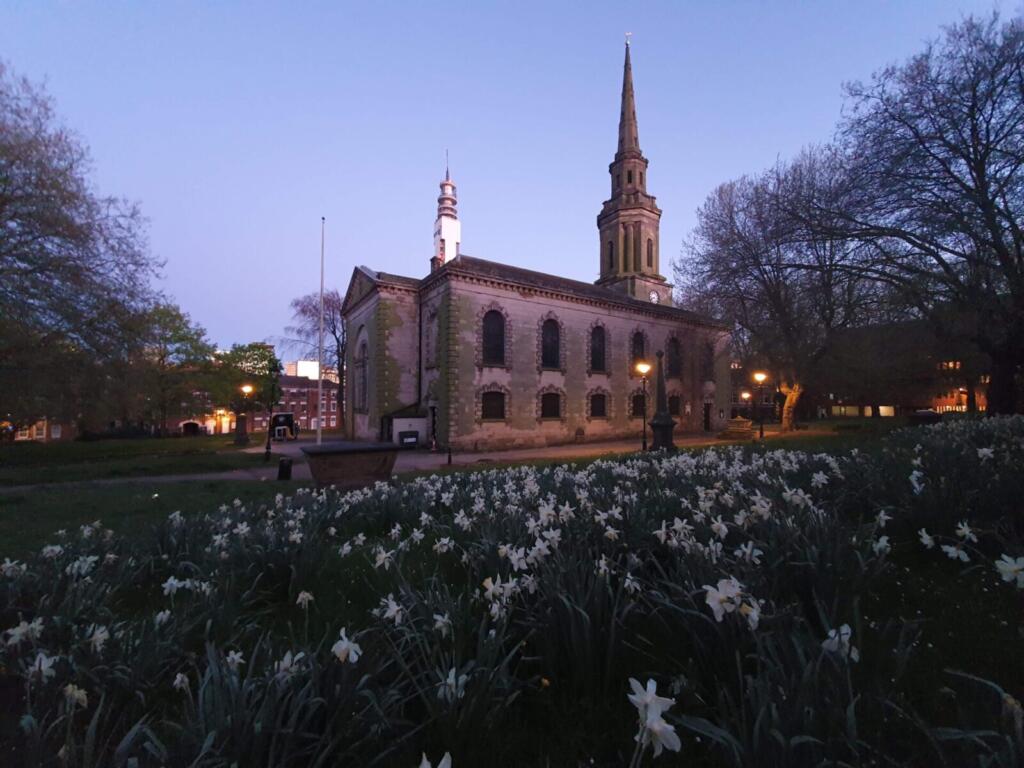 Daffodils at St Paul's Square Jewellery Quarter Birmingham