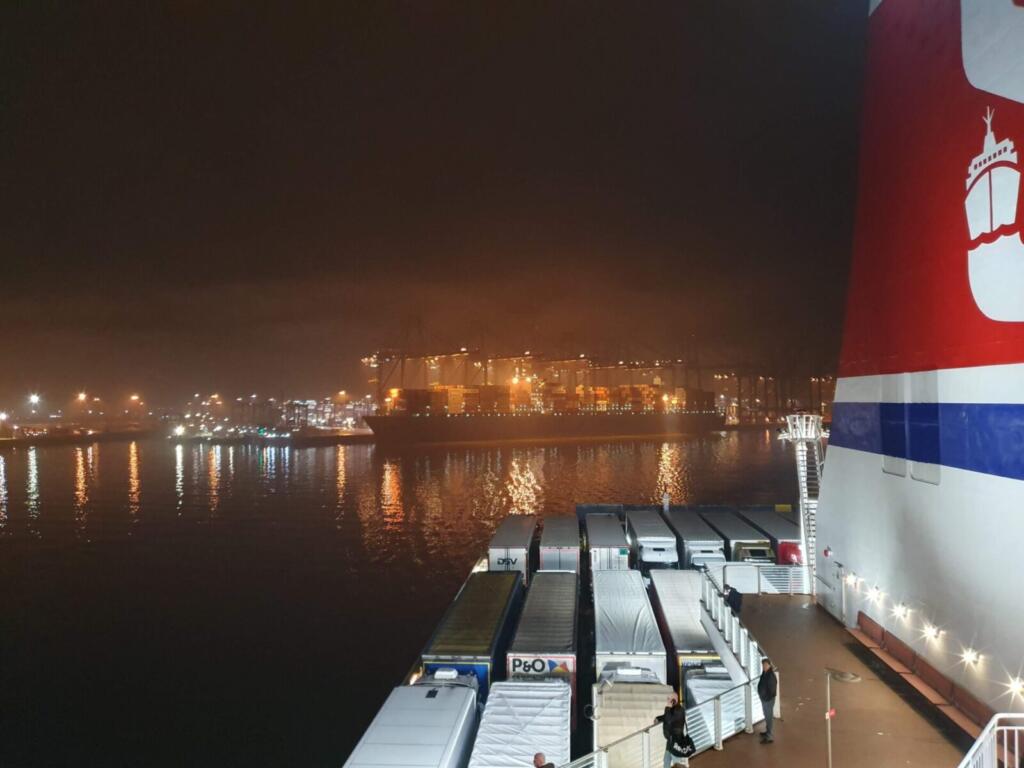 Harwich International Port at Night