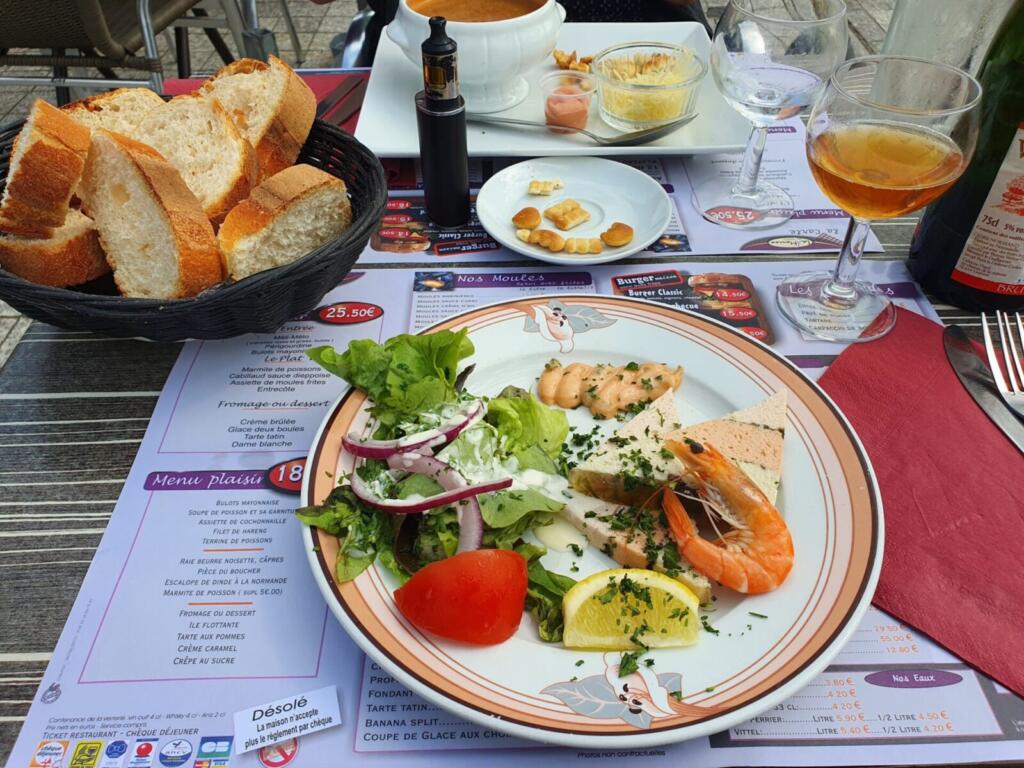 Starters at Dieppe Restaurant