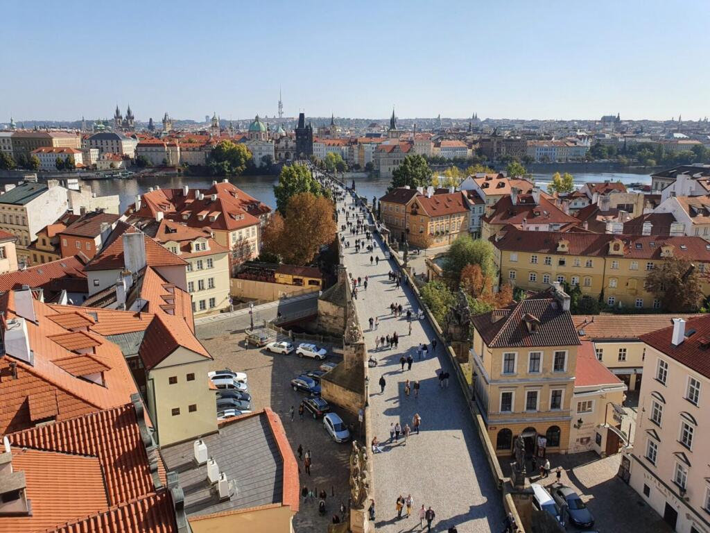 Charles Bridge from the Lesser Town Tower