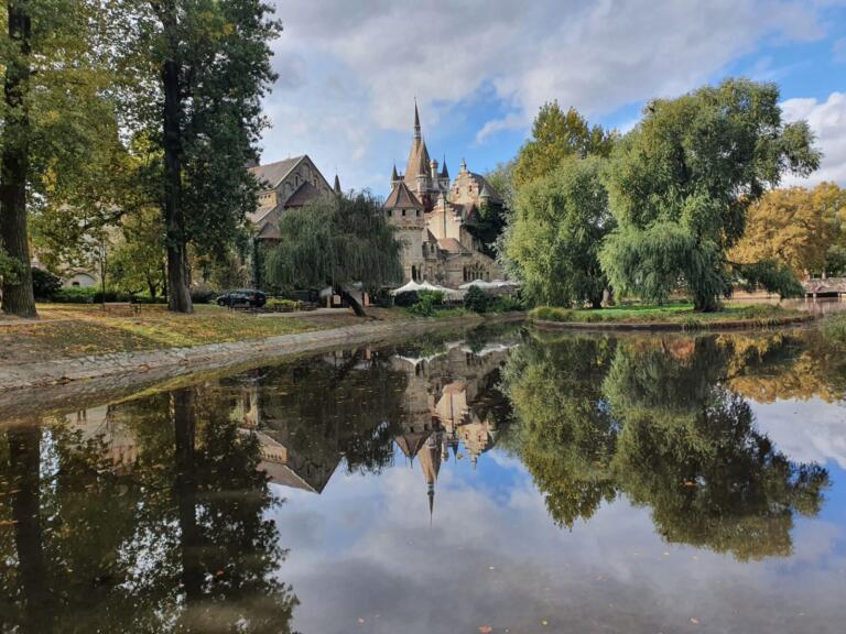 City Park Budapest - Lake By Castle