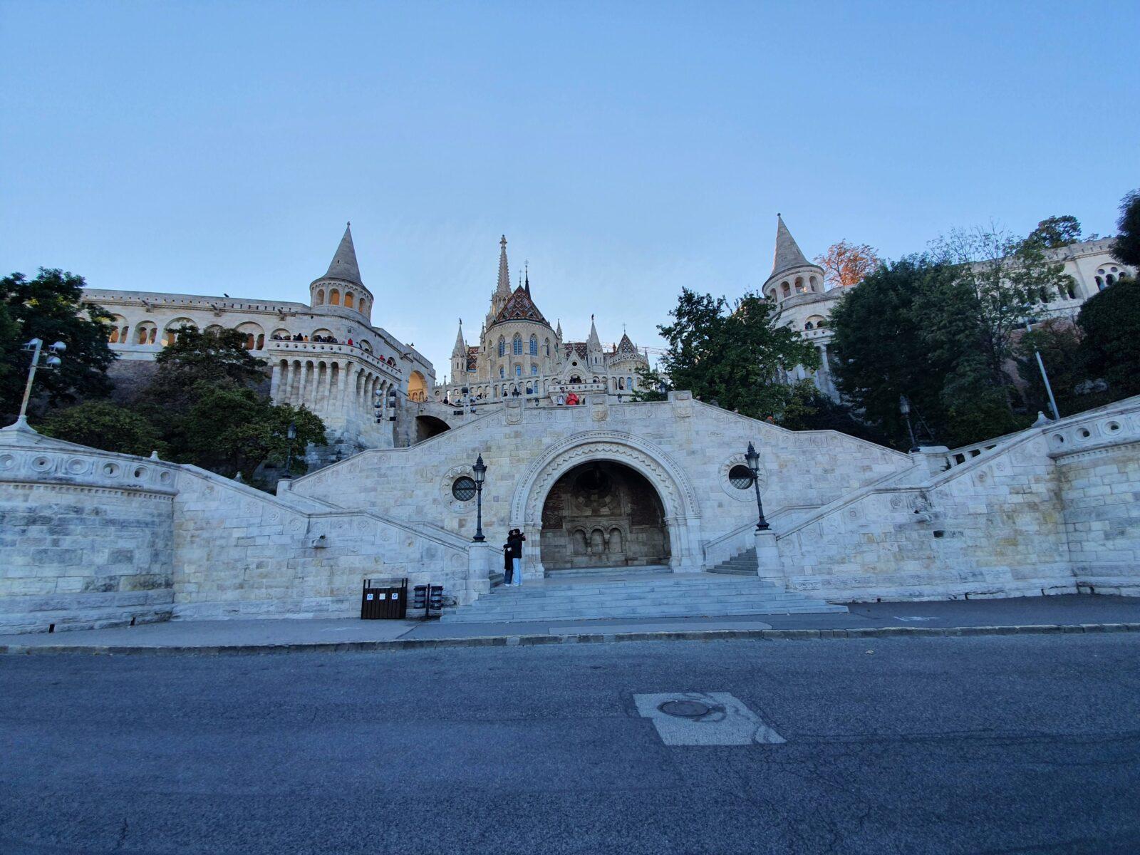 Fisherman's Bastion Budapest From Below