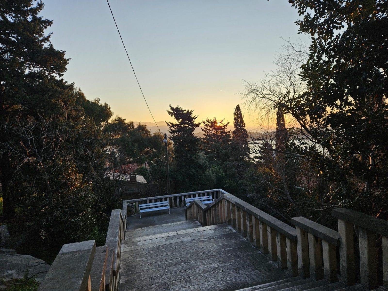 Marjan Hill Stairs Sunrise