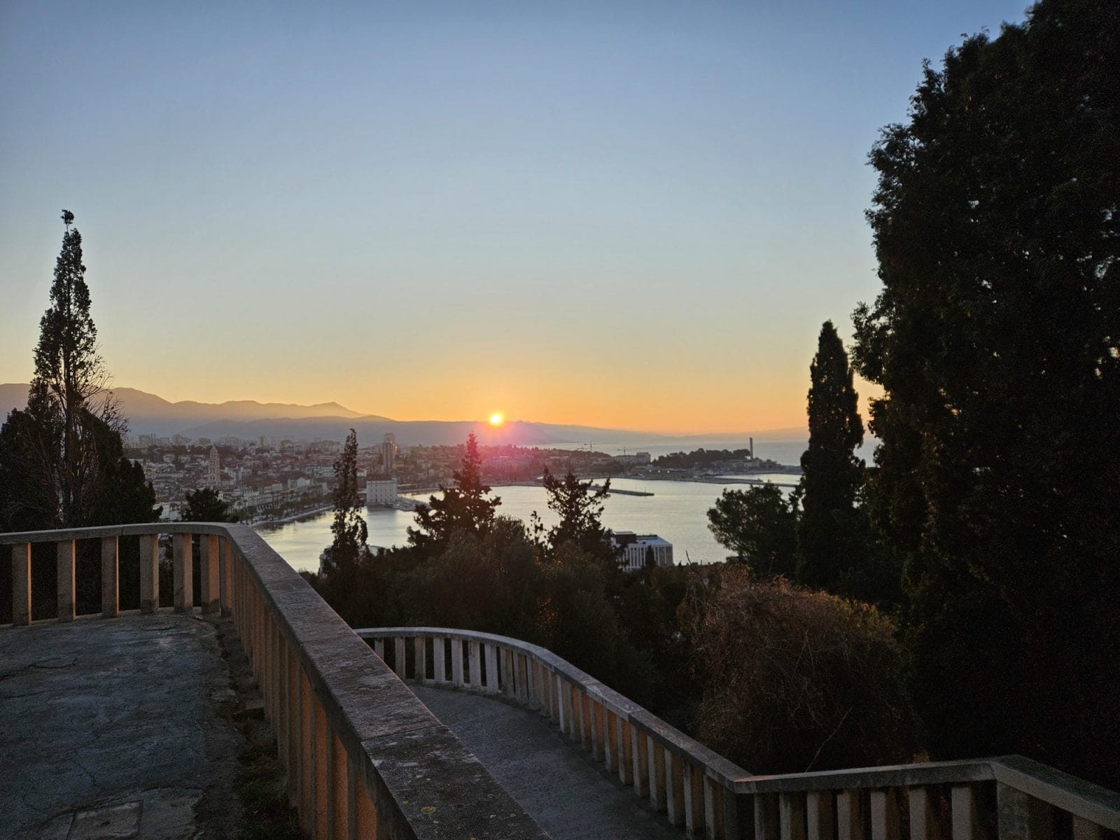 Marjan Hill Stairs Top Sunrise