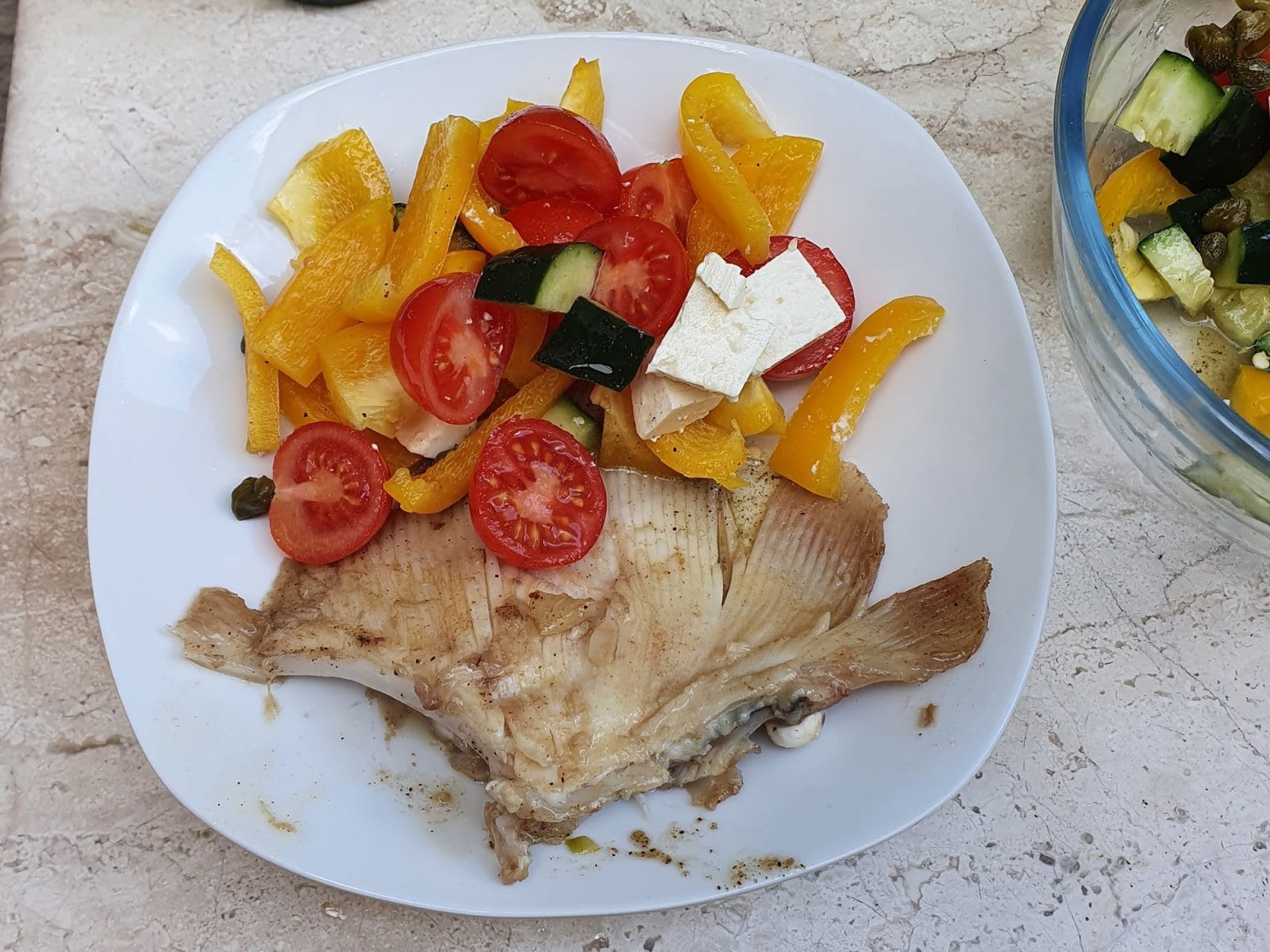 Ray Wing & Salad