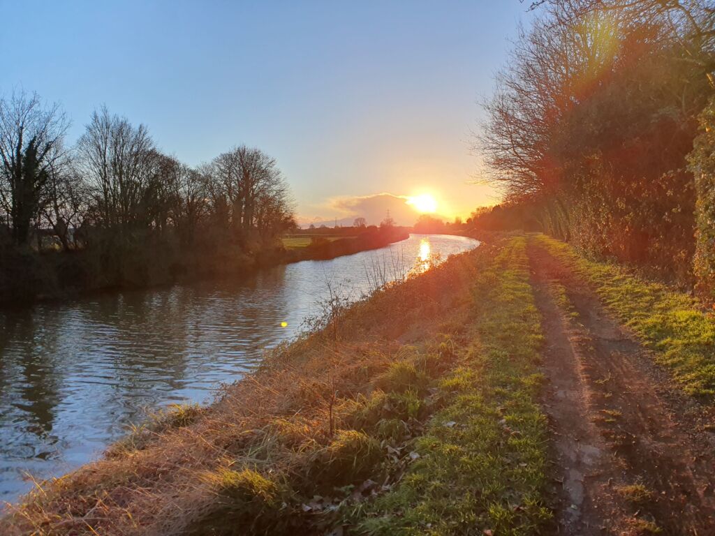 Sunset Walk Gloucester to Sharpness canal