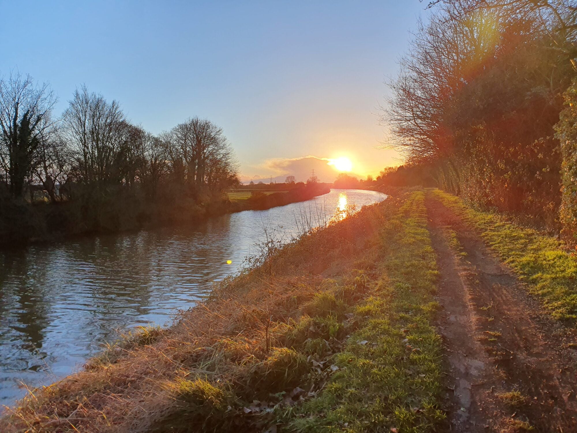 Sunset Walk Gloucester to Sharpness canal
