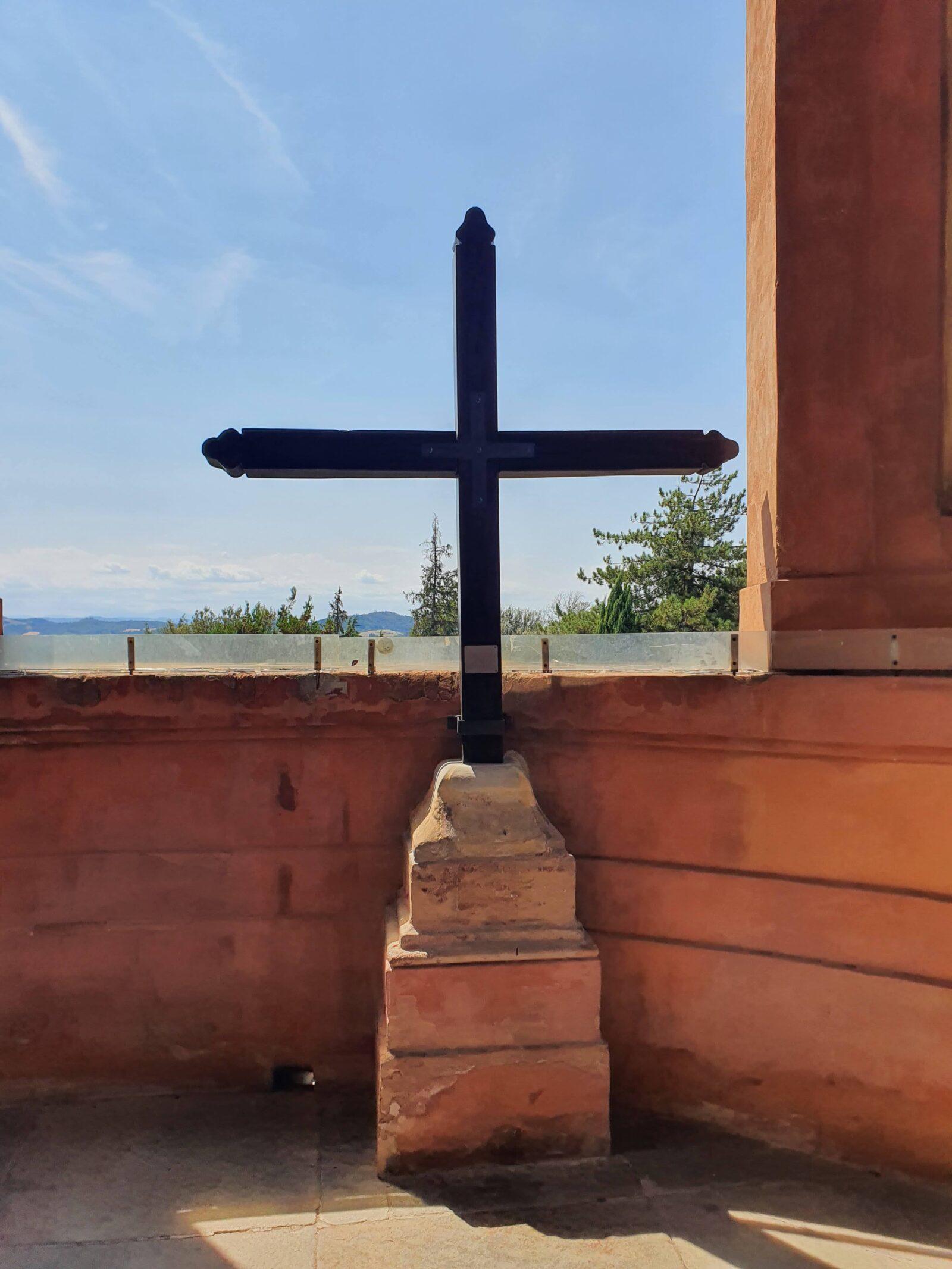 Portico di San Luca Cross at Top