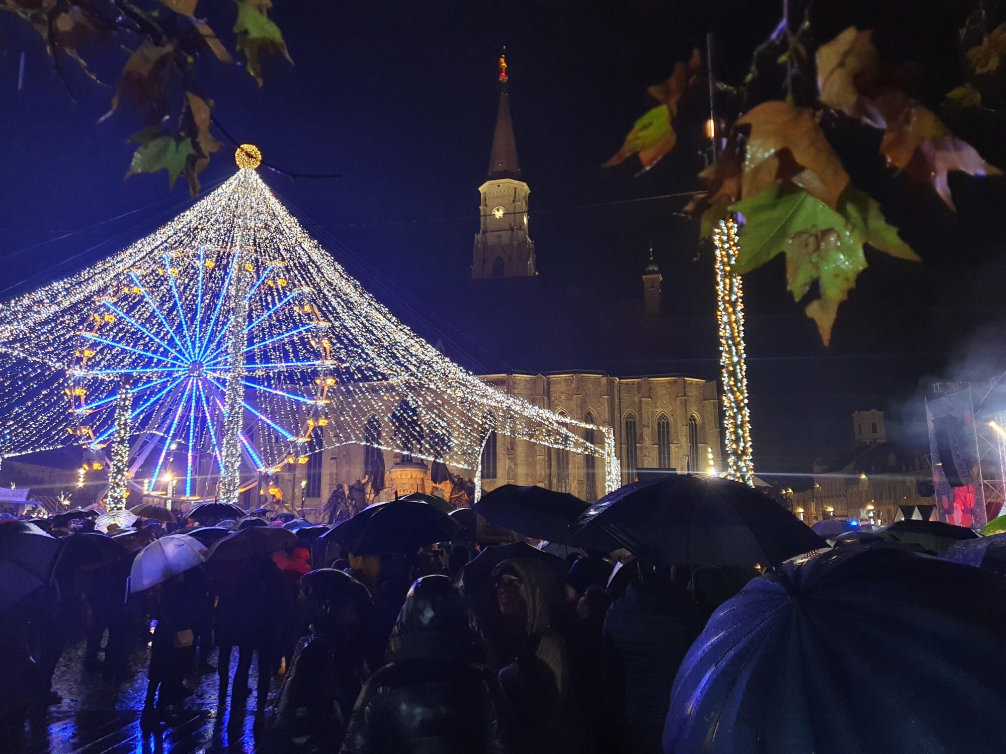 Umbrellas at Cluj Christmas Market