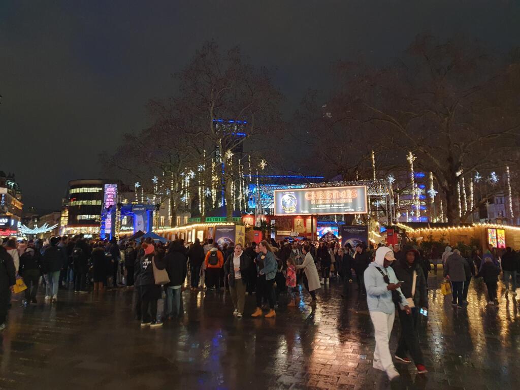 Leicester Square at Christmas