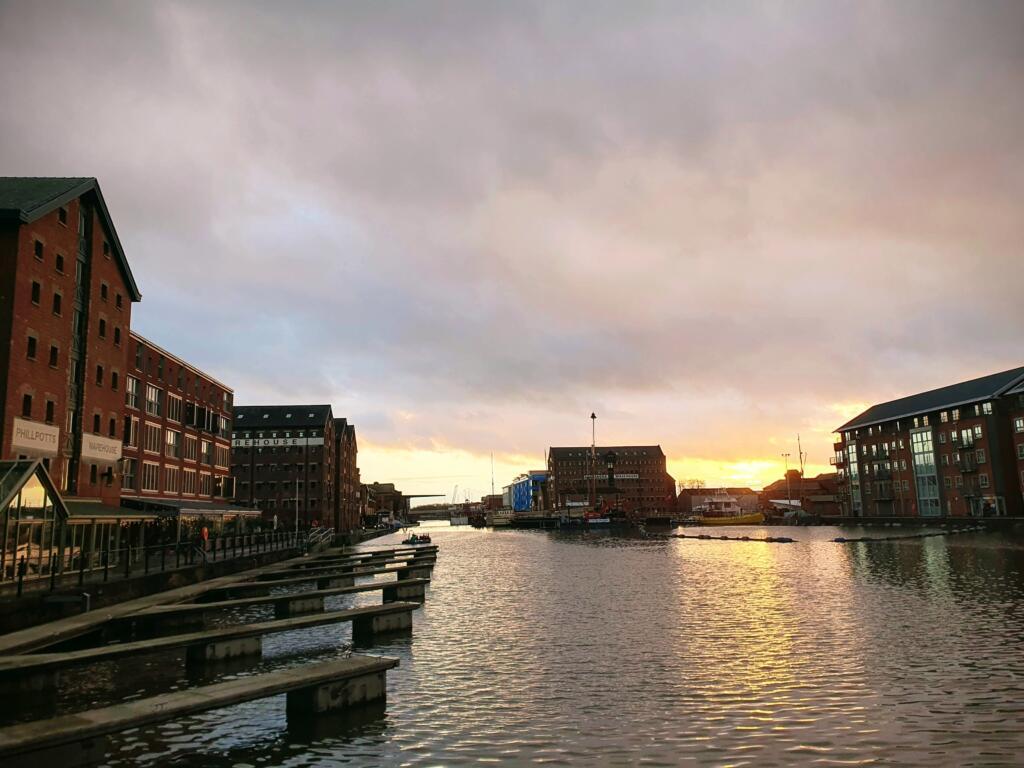 Sunset Docks Gloucester