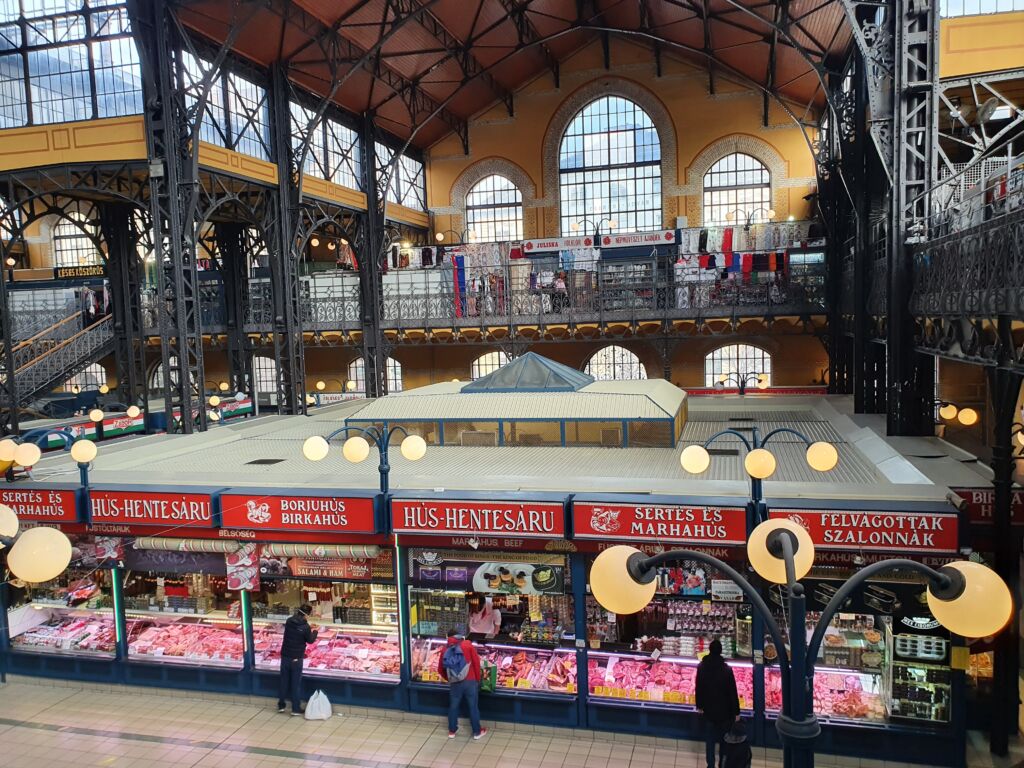 Stalls Central Market Hall Budapest