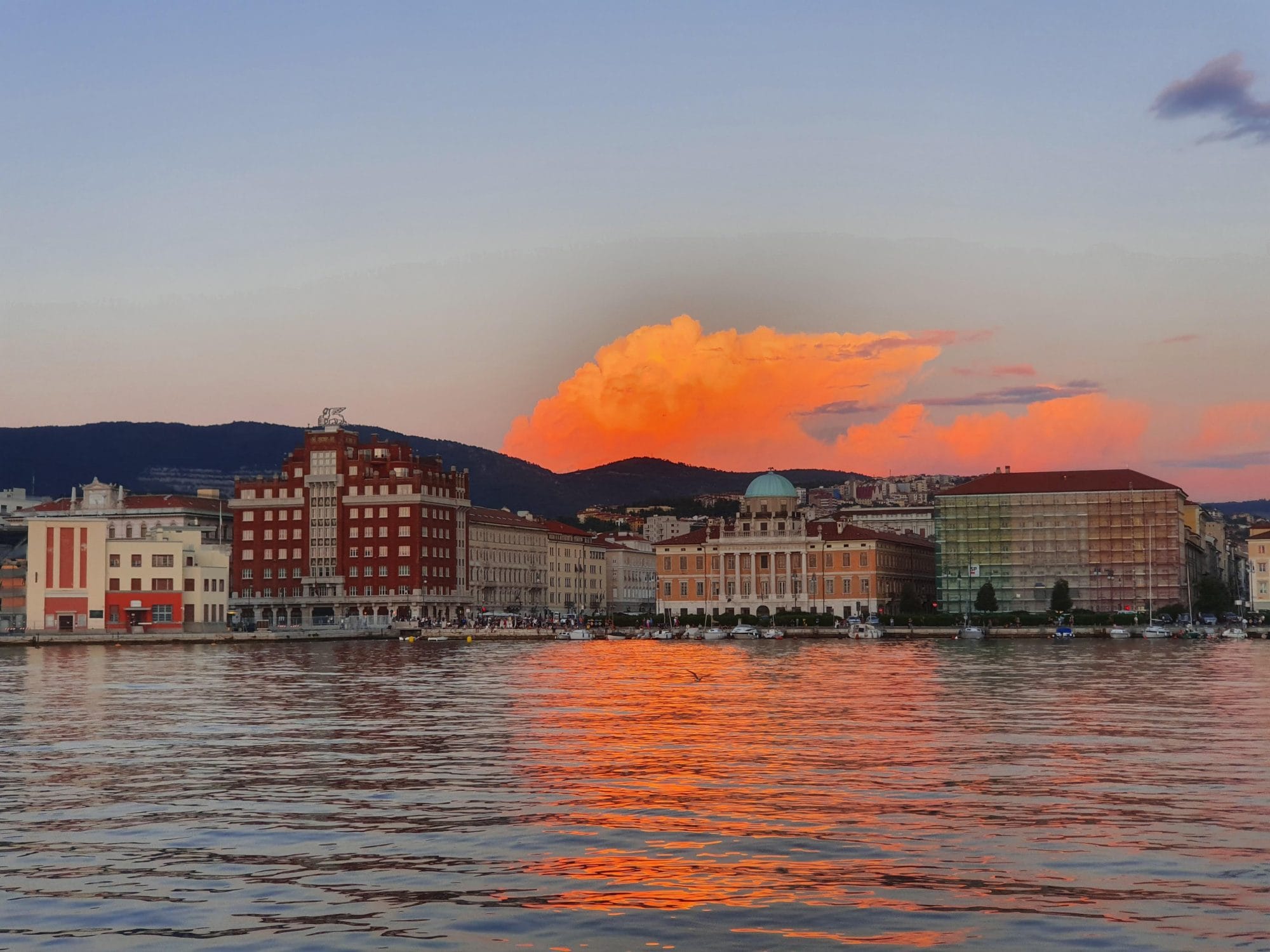 Waterfront at Sunset