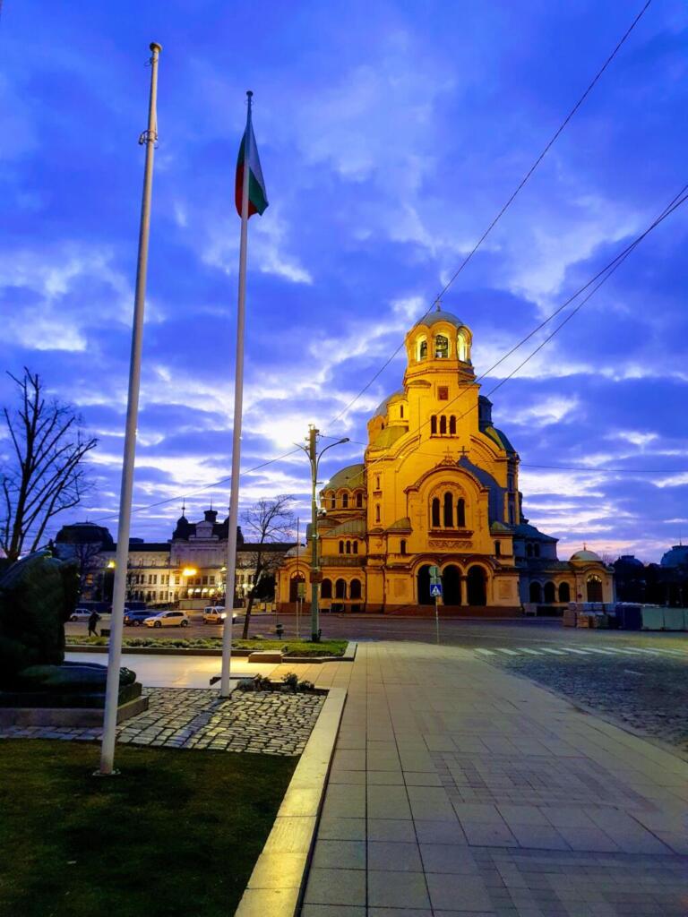 Alexander Nevsky Cathedral Sofia Early Morning