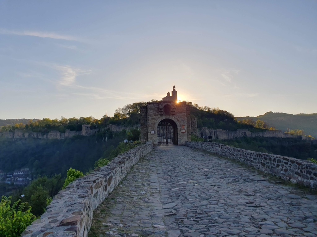 Sunrise Veliko Tarnovo Bulgaria Fortress