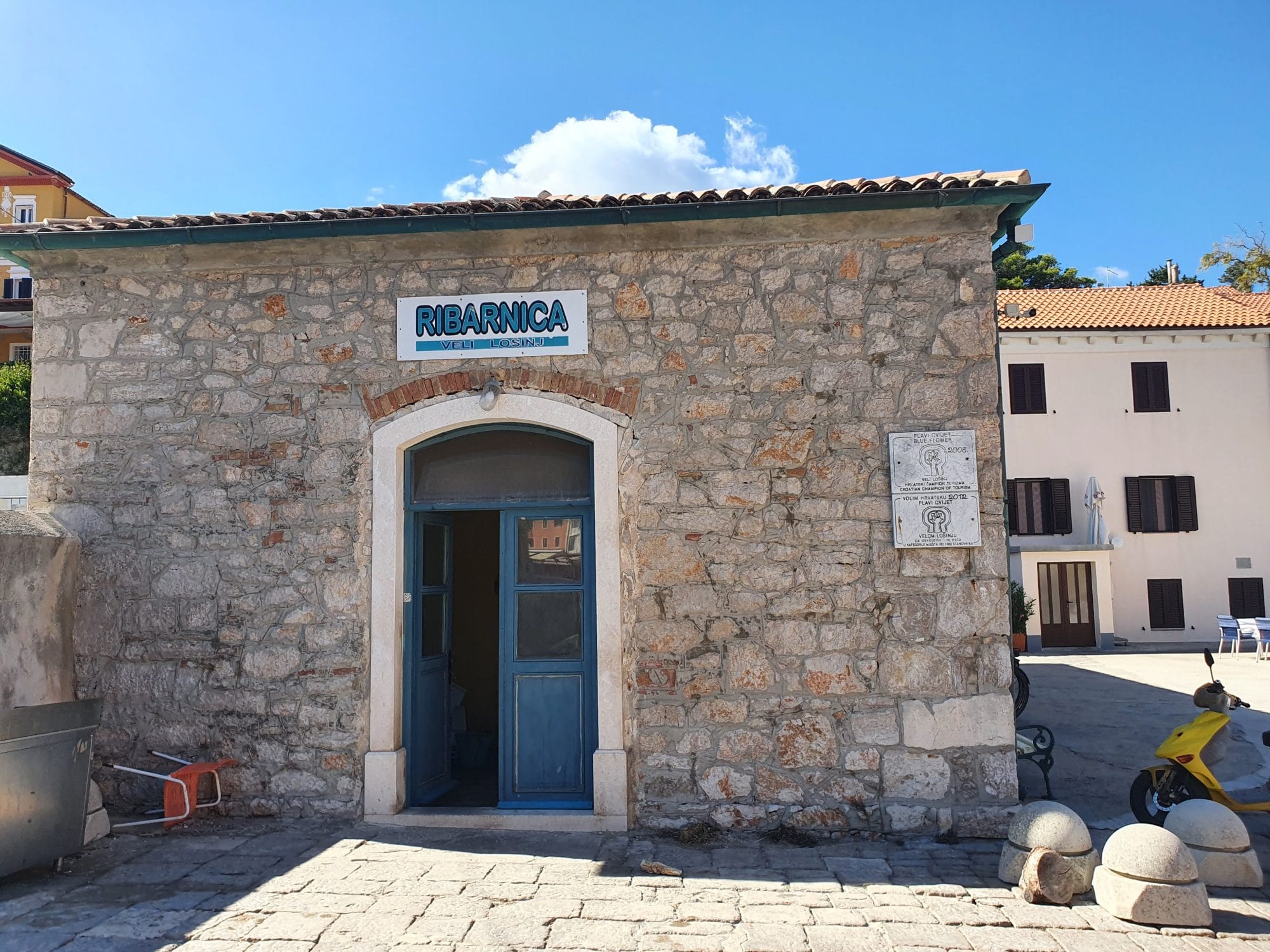 Fish market by the harbour in Veli Lošinj