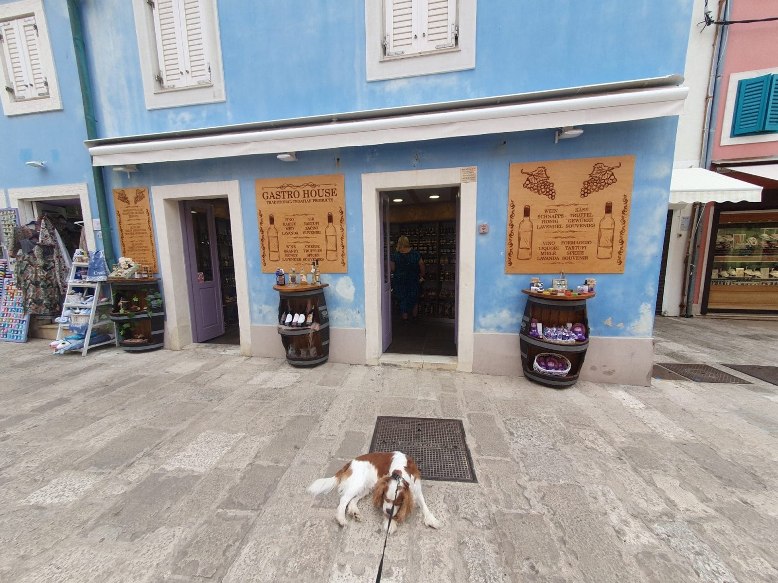 Shops near the harbour in Veli Lošinj
