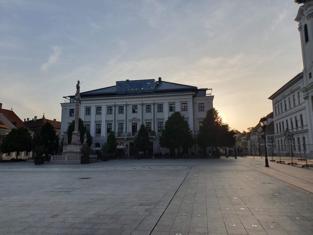 Széchenyi Square Architecture at Sunrise