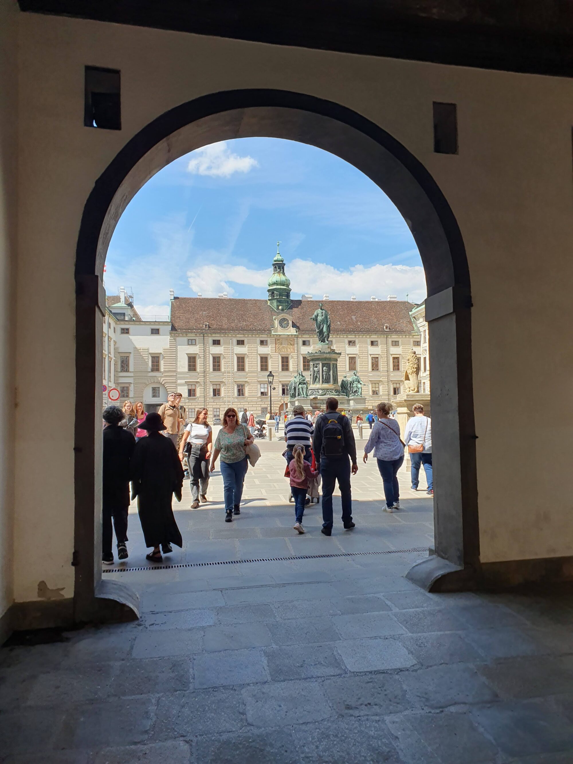 Arch Inner Courtyard of Hofburg Palace Vienna