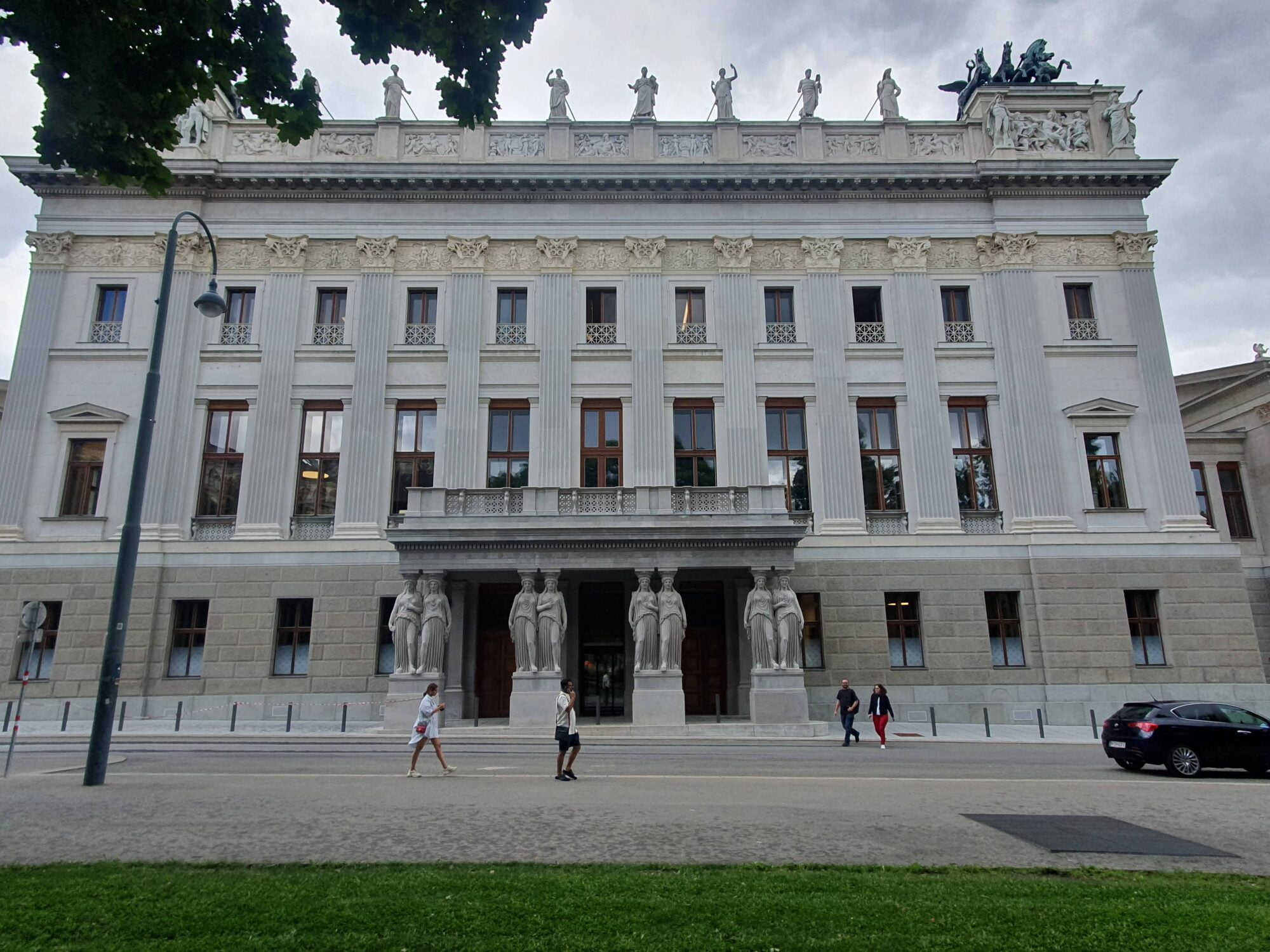 Austrian Parliament Building Side View