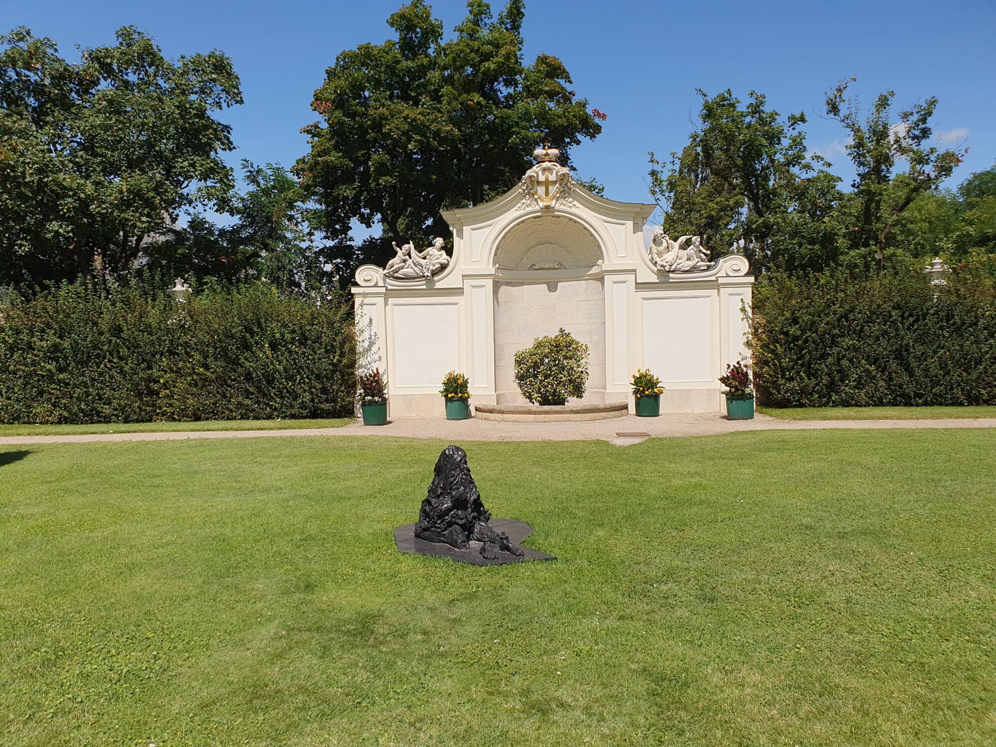 Brunnen Pfirsichgarten Belvedere Vienna