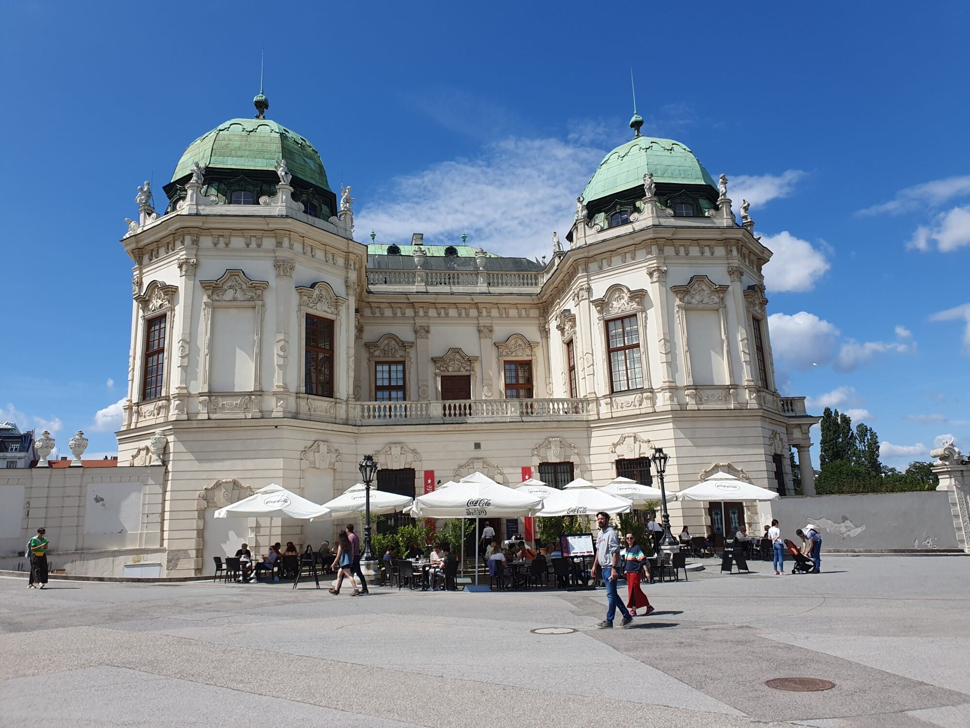 Cafe & Side of upper Belvedere