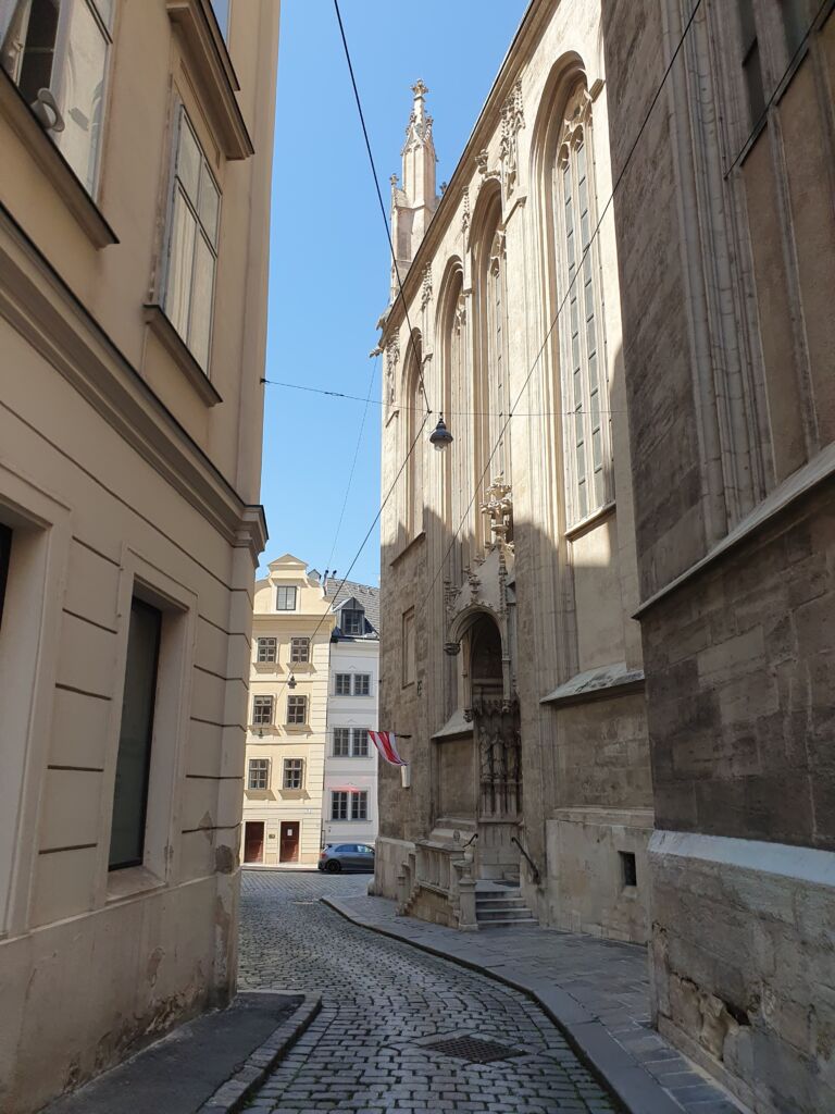 Catholic Church Maria am Gestade Side Street