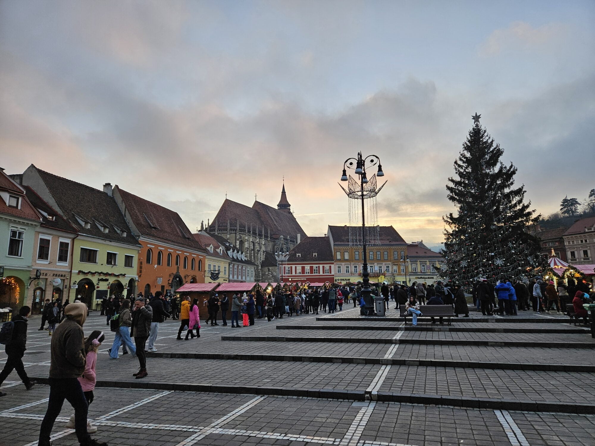 Christmas sunset Brasov