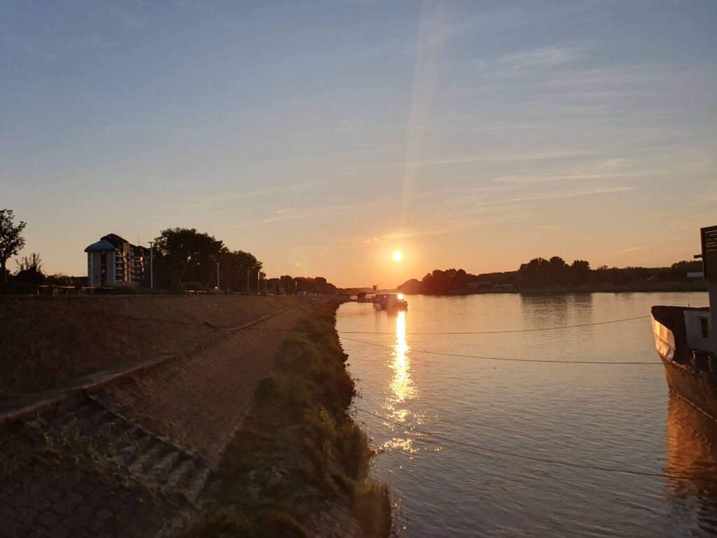 Sunset Osijek River