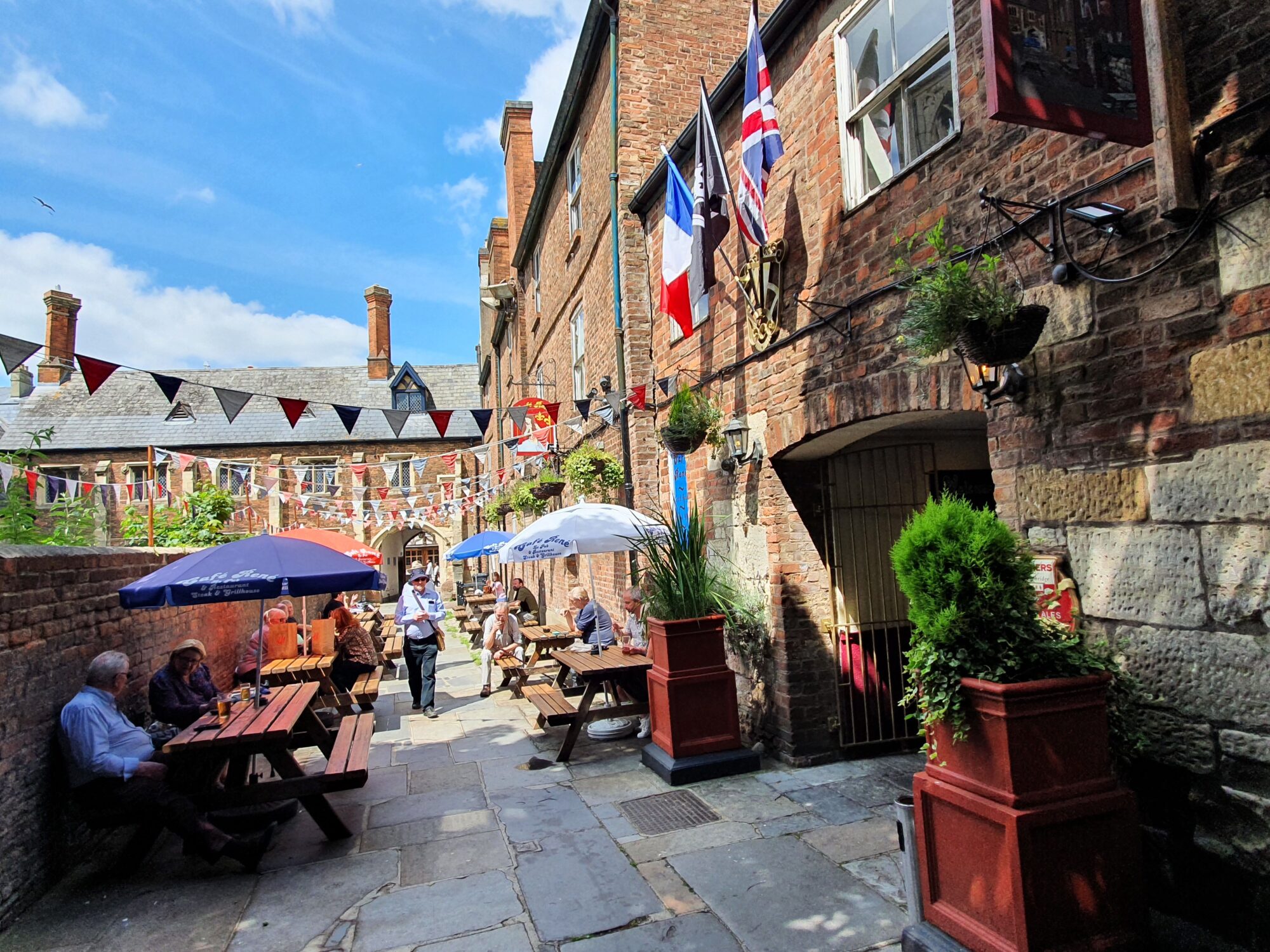 Cafe Rene Flags