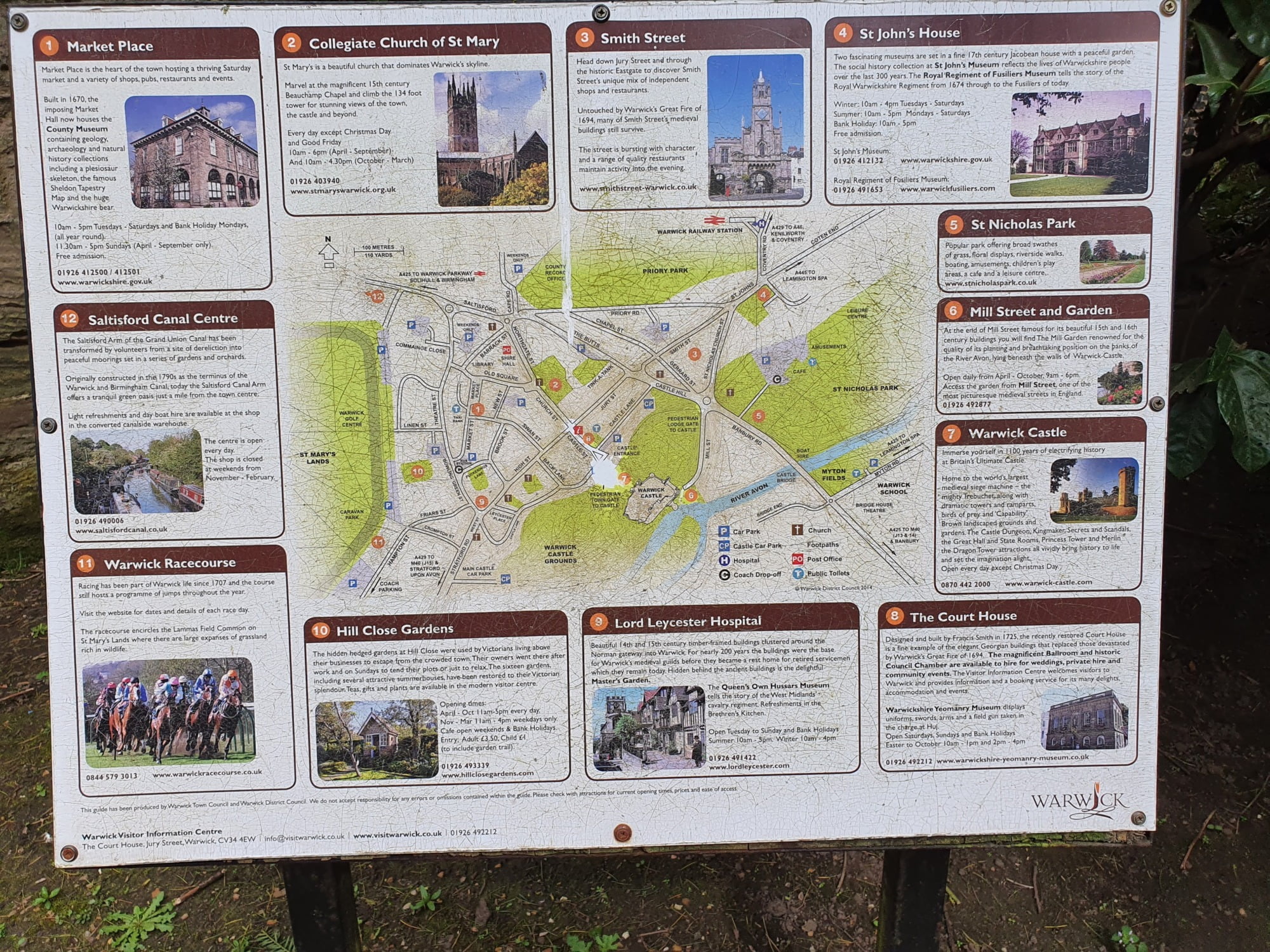 Map of Warwick Attractions