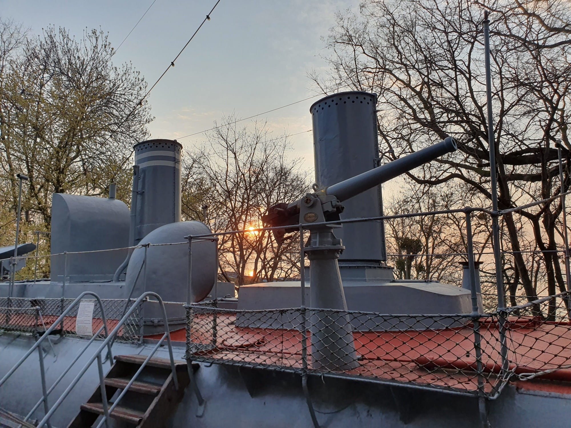 Torpedo boat sunrise Varna
