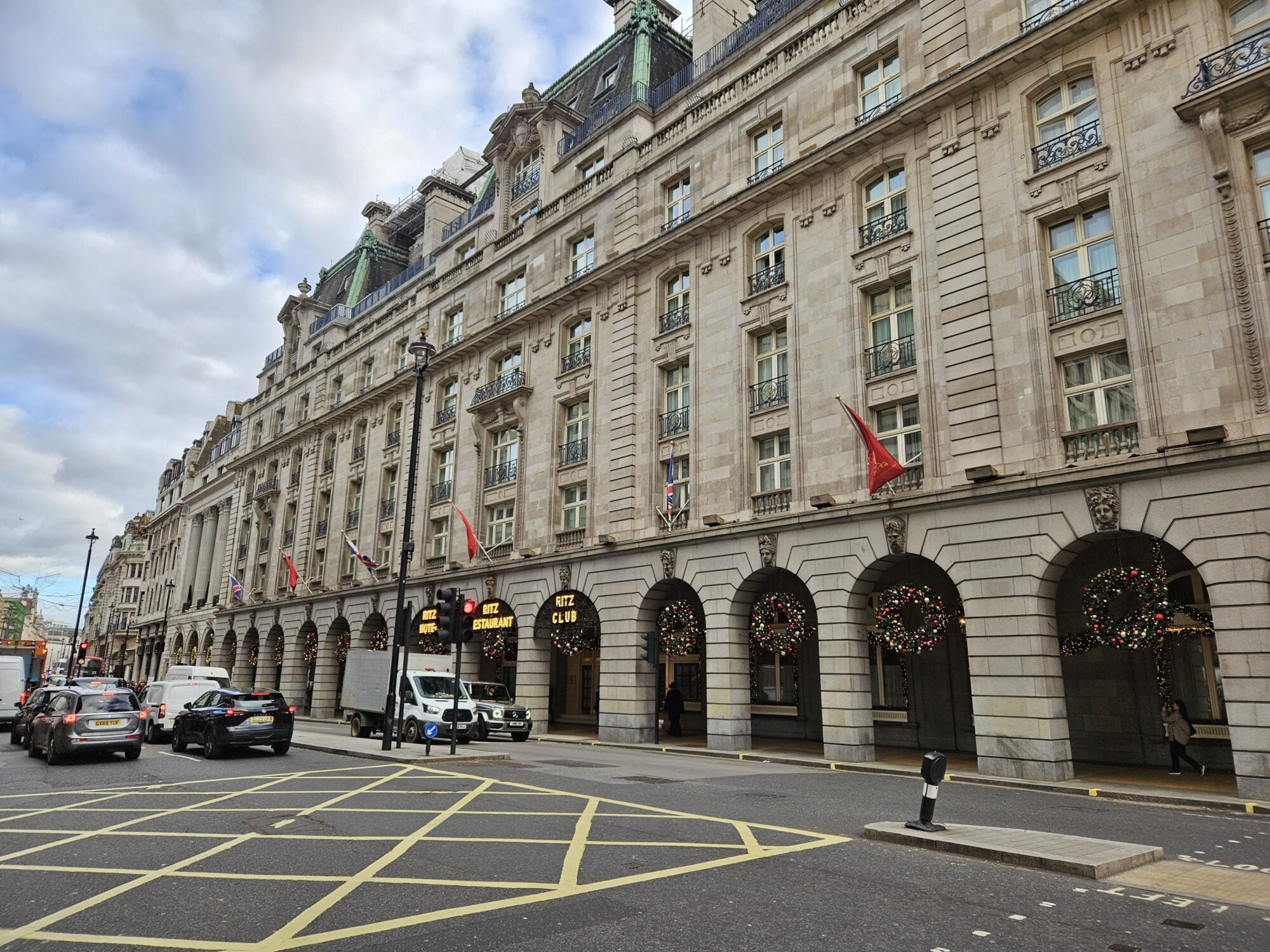 The Ritz Hotel Near Buckingham Palace in London