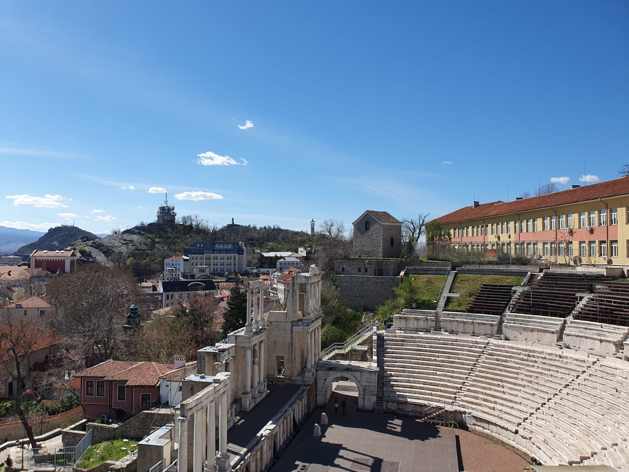 Plovdiv Roman Theatre from above