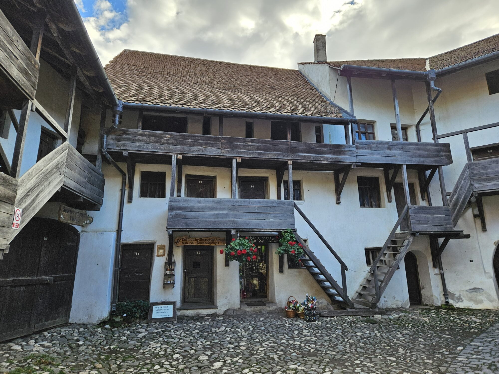 Shop inside Prejmer fortified church
